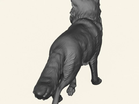 Wild Fox Walking 3D Print Model