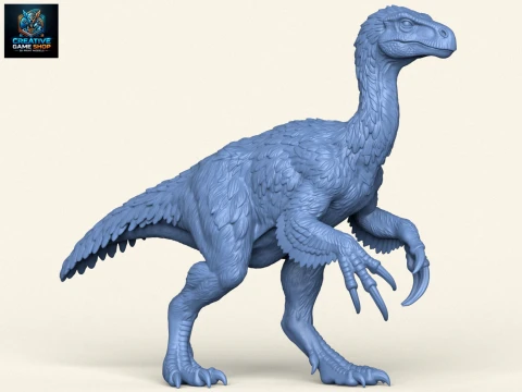 Dinosauro selvaggio Therizinosaurus Modello di stampa 3D