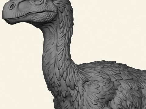 Wild Therizinosaurus Dinosaur 3D Print Model