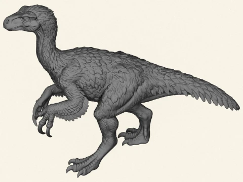 Wild Therizinosaurus Dinosaur 3D Print Model