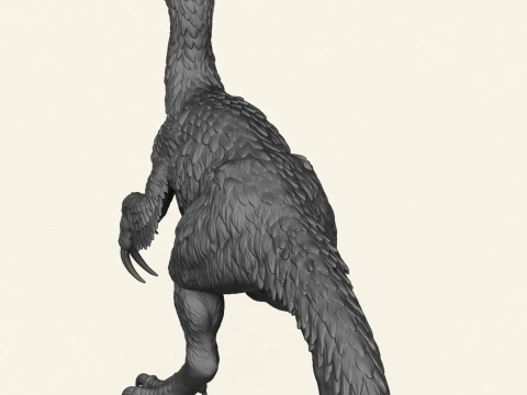 Wild Therizinosaurus Dinosaur 3D Print Model