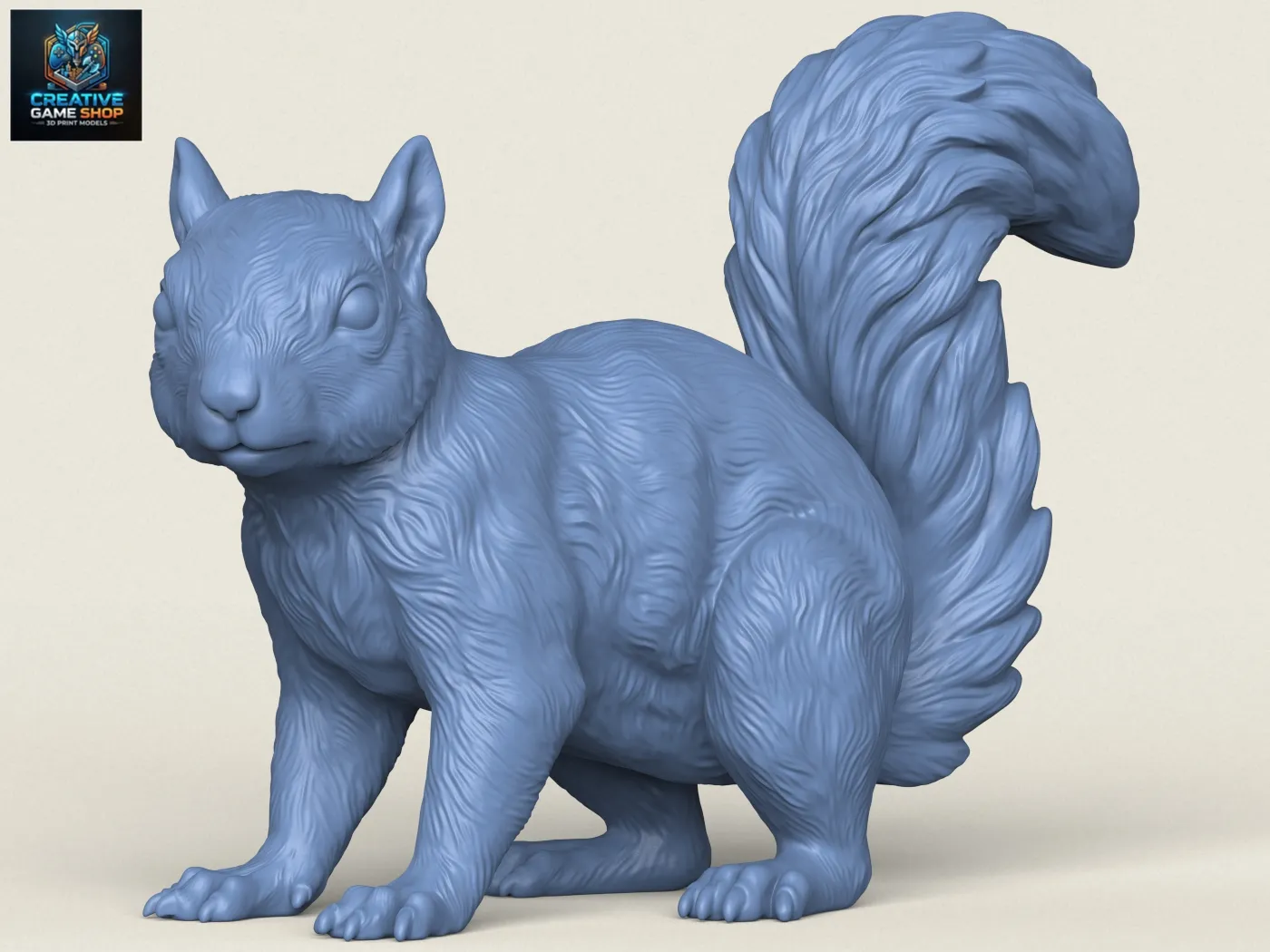 Squirrel 3D Print Model .c4d .max .obj .3ds .fbx .stl .blend 