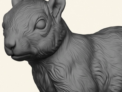 Squirrel 3D Print Model