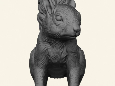Squirrel 3D Print Model