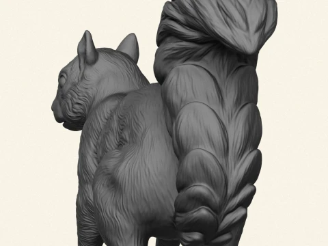 Squirrel 3D Print Model