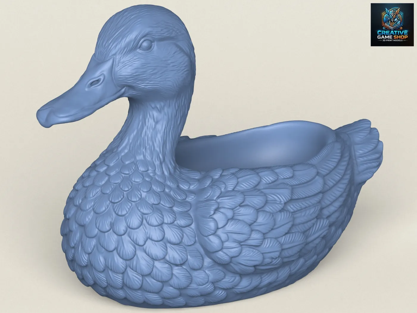 Duck Soap Holder 3D Print Model .c4d .max .obj .3ds .fbx .stl .blend 