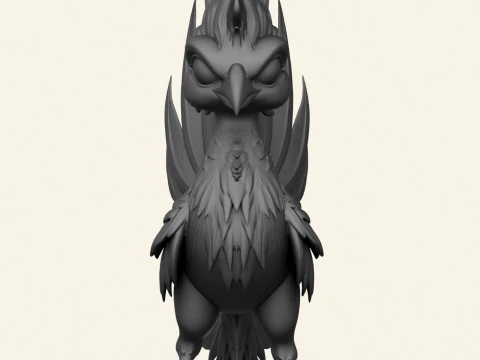 ファンタジーファイアーバード 3Dプリントモデル