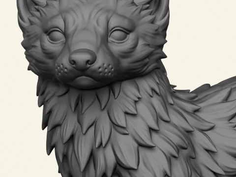 Wild Marten 3D Print Model