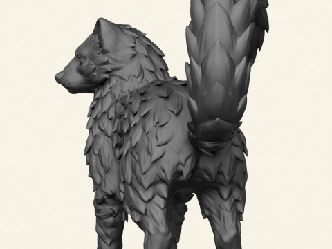 Wild Marten 3D Print Model