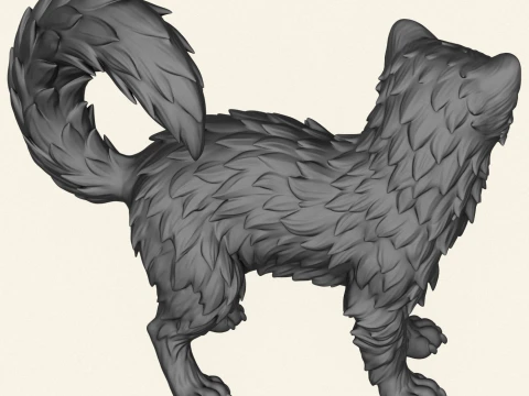 Wild Marten 3D Print Model