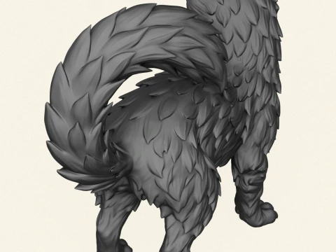 Wild Marten 3D Print Model