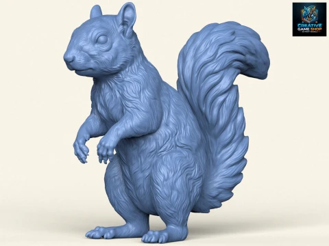 Eichhörnchen stehend 3D Druckmodell