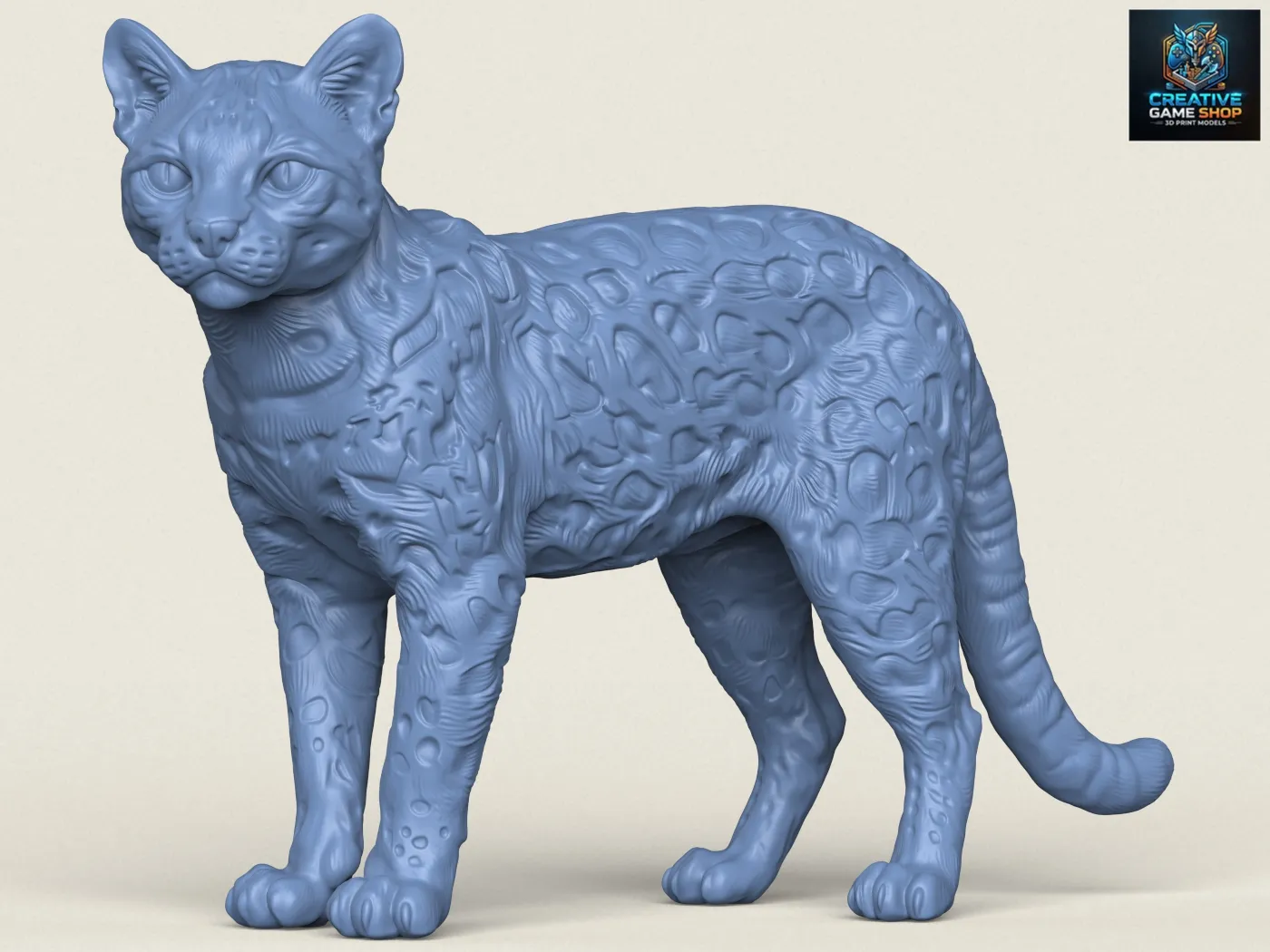 Wild Cat 3D Print Model .c4d .max .obj .3ds .fbx .stl .blend
