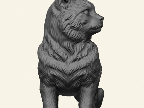 Cute Kitten Soap Holder 3D Print Model