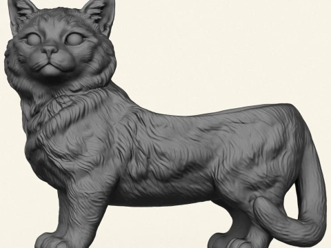 Cute Kitten Soap Holder 3D Print Model