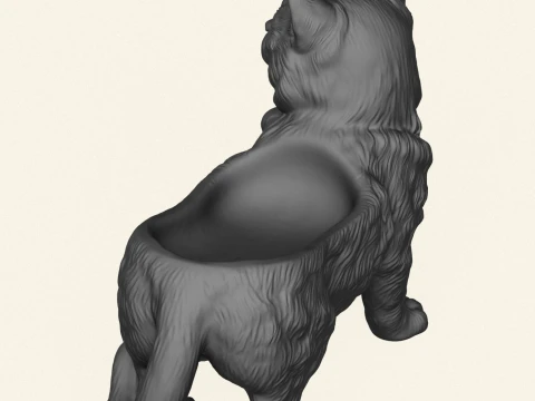 Cute Kitten Soap Holder 3D Print Model