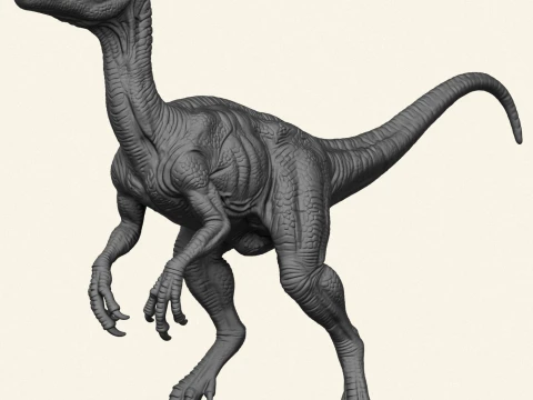 Wild Velociraptor Dinosaur 3D Print Model