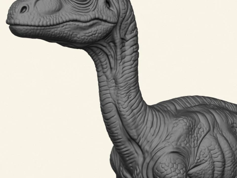Wild Velociraptor Dinosaur 3D Print Model