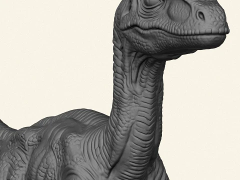 Wild Velociraptor Dinosaur 3D Print Model