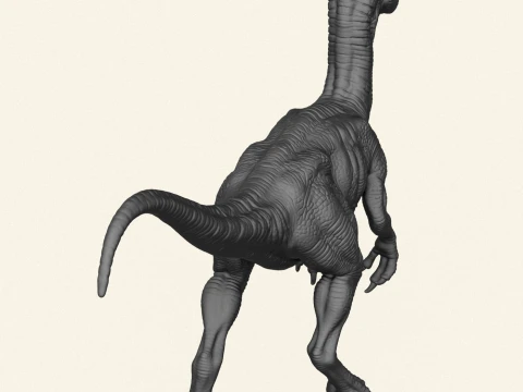 Wild Velociraptor Dinosaur 3D Print Model