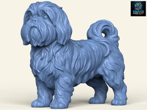 Shih Tzu-hond 3D printmodel