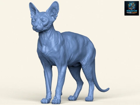 Sphynx-Katze 3D Druckmodell
