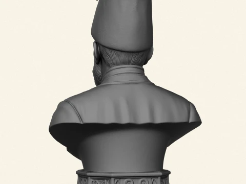 Mirza Ghalib Bust 3D Print Model
