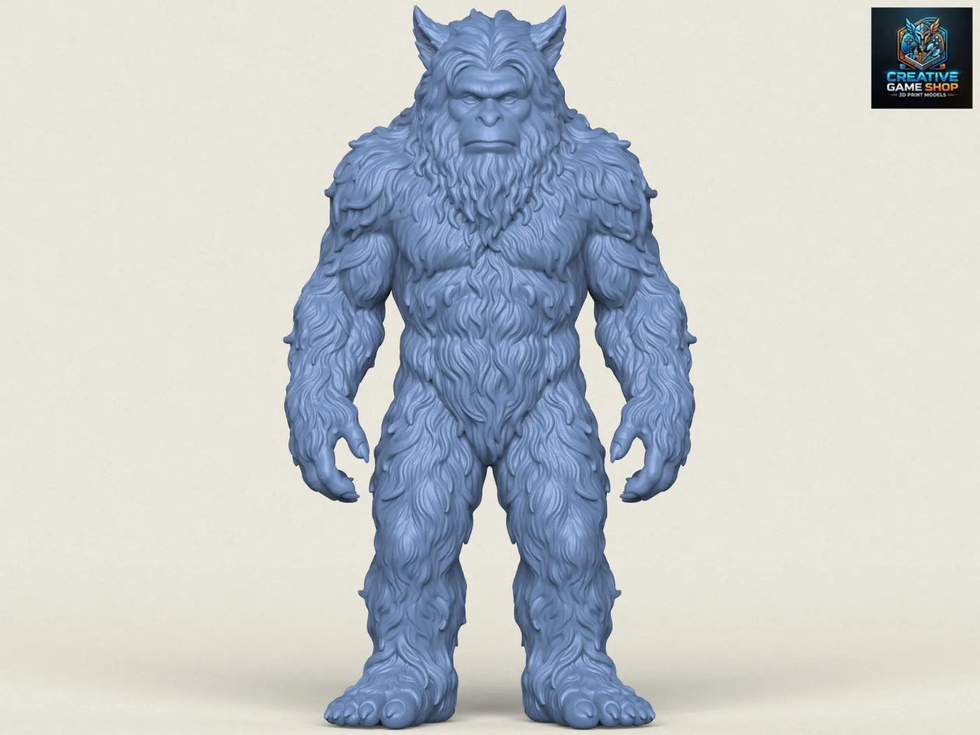 Himalayan Snowman Yeti 3D Print Model .c4d .max .obj .3ds .fbx .stl .blend