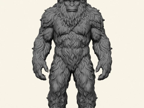 Himalayan Snowman Yeti 3D Print Model