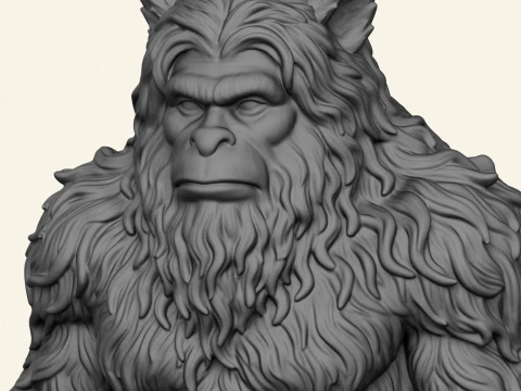 Himalayan Snowman Yeti 3D Print Model
