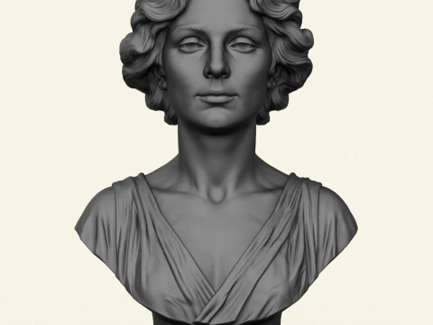 Isadora Duncan Bust 3D Print Model