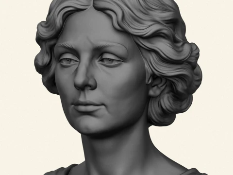 Isadora Duncan Bust 3D Print Model
