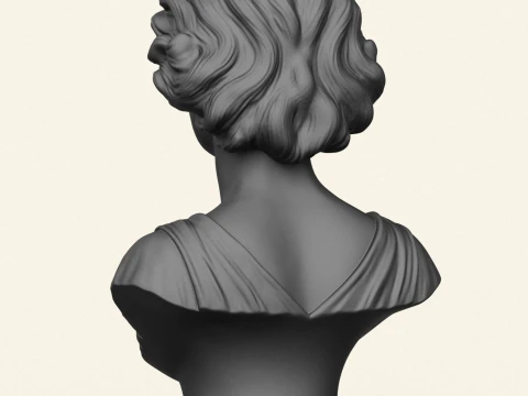 Isadora Duncan Bust 3D Print Model