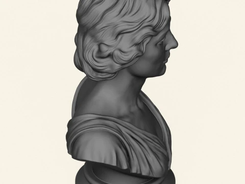 Isadora Duncan Bust 3D Print Model
