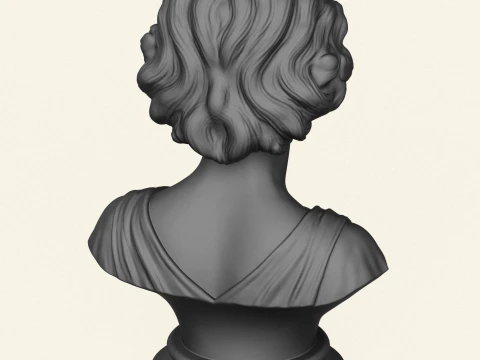 Isadora Duncan Bust 3D Print Model