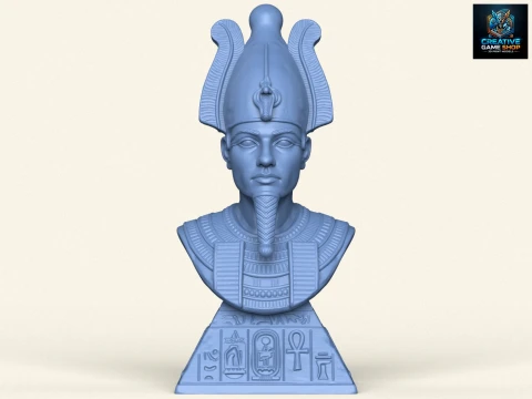 Бюст египетского бога Осириса 3D Принт Модель