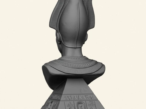 Egyptian God Osiris Bust 3D Print Model