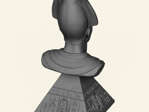 Egyptian God Osiris Bust 3D Print Model