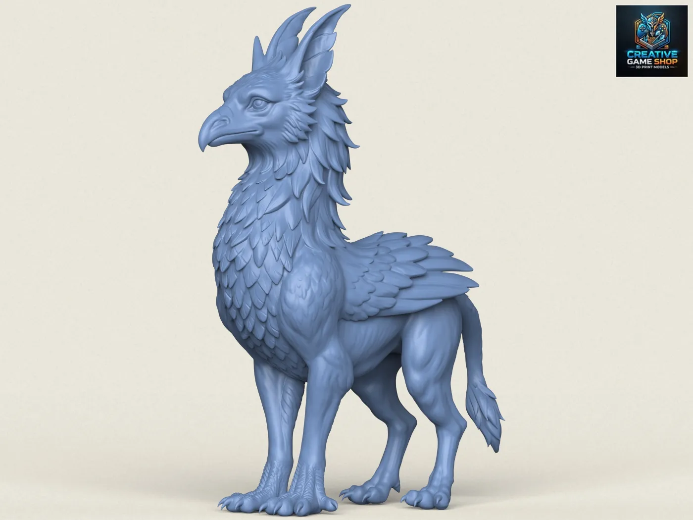 Keythong Griffin Print Ready 3D Print Model .c4d .max .obj .3ds .fbx .stl .blend