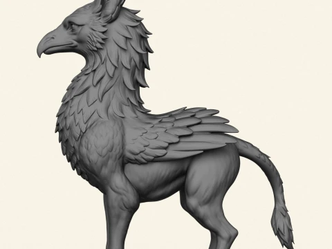 Keythong Griffin Print Ready 3D Print Model