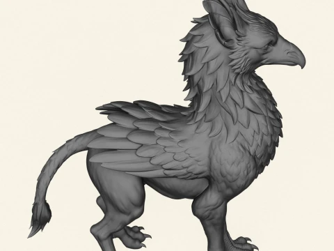 Keythong Griffin Print Ready 3D Print Model