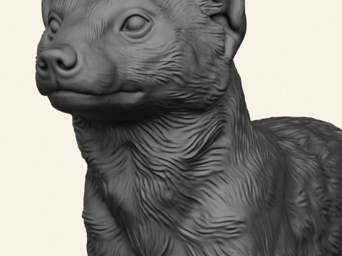 野生のマングース 3Dプリントモデル