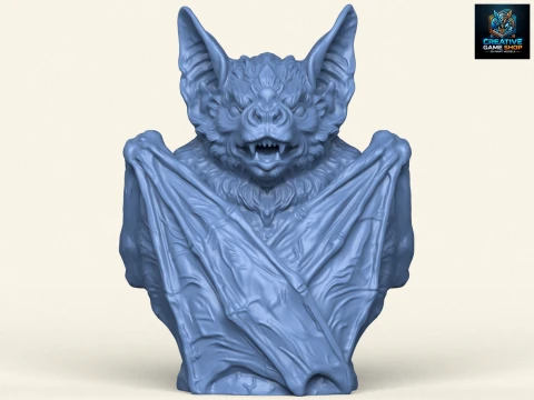 Wild Bat Sculpture 3D Print Model