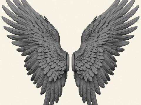 Angel Wings Print Ready 3D Print Model