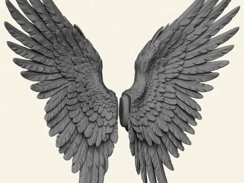 Angel Wings Print Ready 3D Print Model