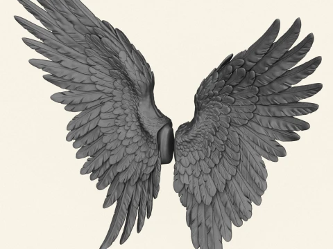Angel Wings Print Ready 3D Print Model