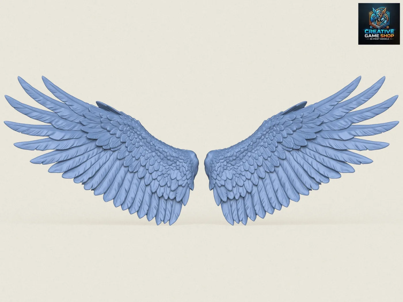 Bird Wings Print Ready 3D Print Model .c4d .max .obj .3ds .fbx .stl .blend 