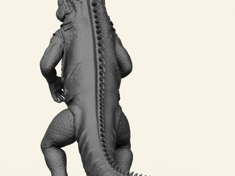 Wild Monster Lizard 3D Print Model