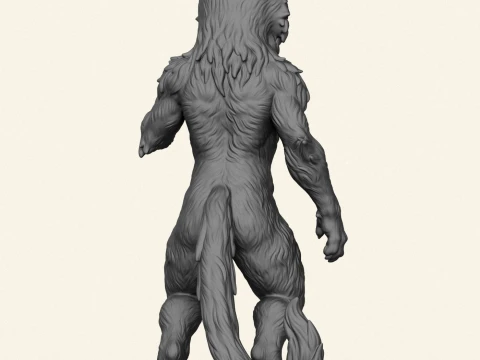 Wild Cat Character 3D Print Model