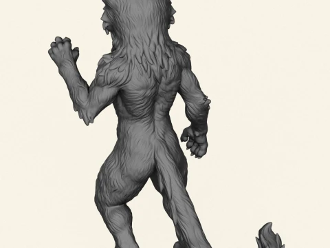 Wild Cat Character 3D Print Model